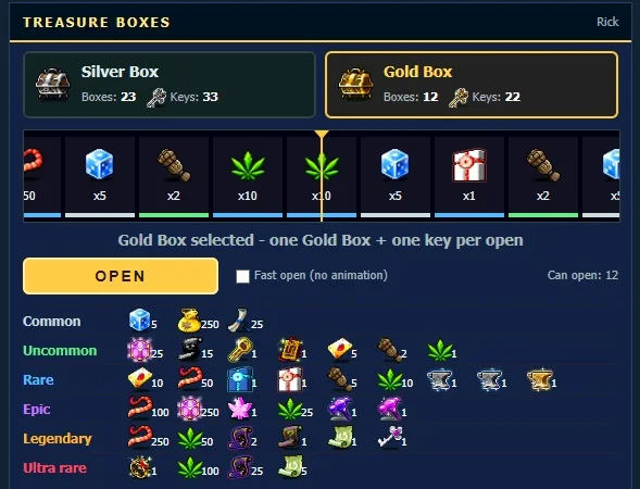 Silver and Gold Boxes